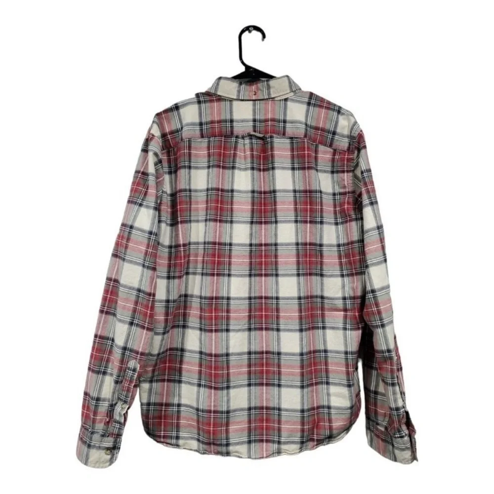J Crew Oxford Men's Plaid Button-Down Long Sleeve Shirt Classic Casual Sz S